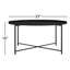 Table basse ronde en acier avec plateau amovible Rhonda -40302004
