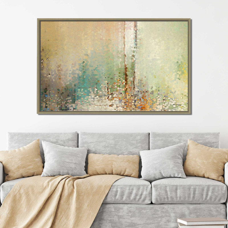«The Right Kind of Aide. John 12: 32 ', impression, H 21,5 po x l 33,5 po x P 2 po, Cadre flottant champagne