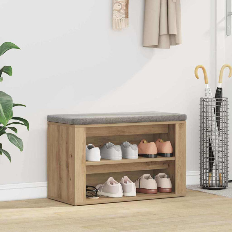 6 Pair Shoe Rack, Brown
