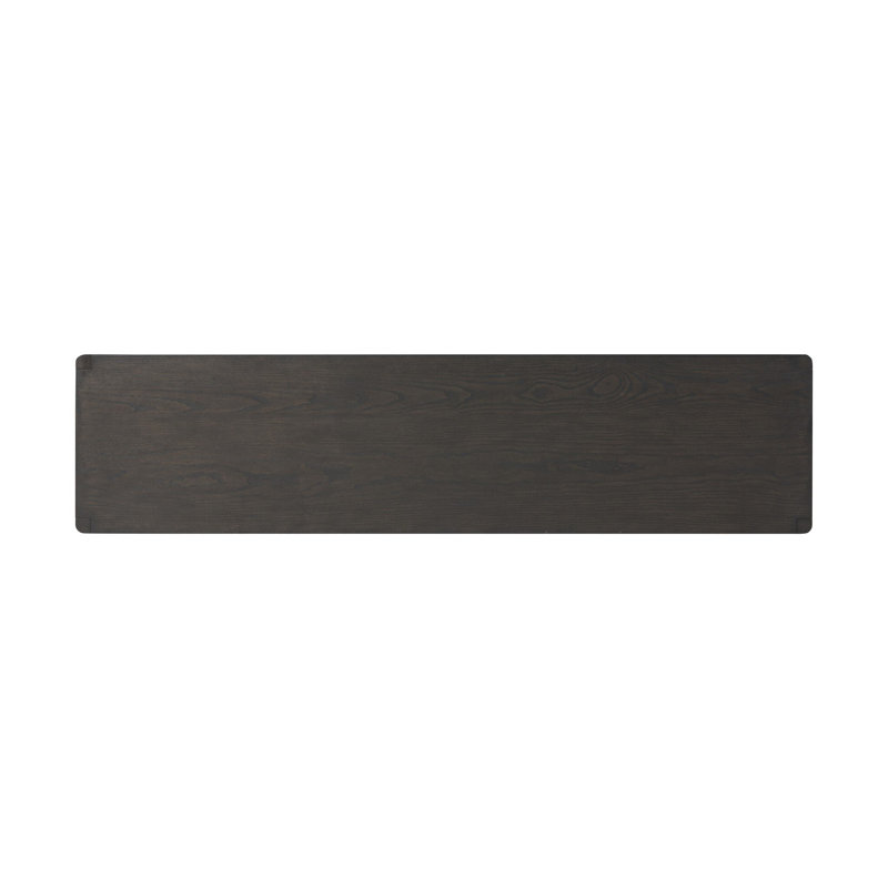 Zuma 72.25'' W Solid Wood Sideboard, Smoked Black Ash