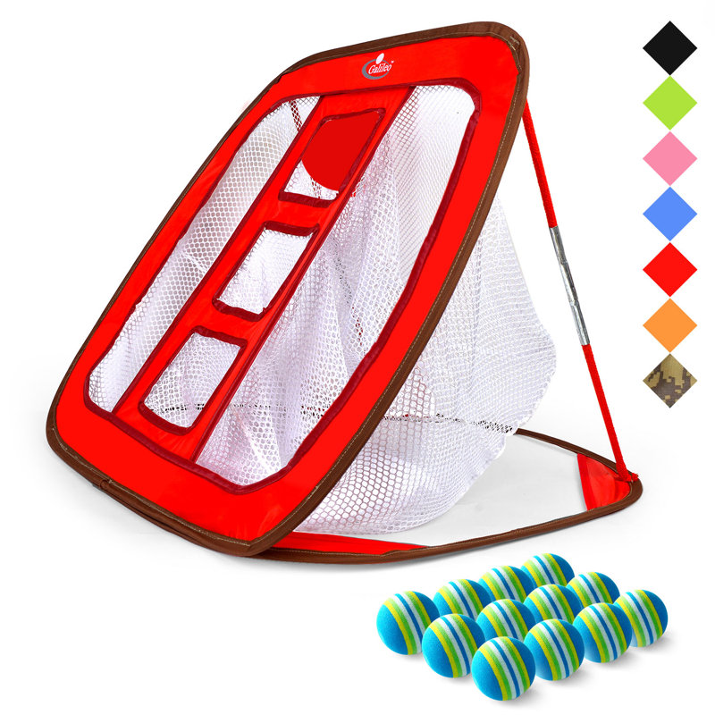 Galileo Fabric Goal with Carrying Case, Red