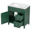 Meuble-lavabo 30 po avec comptoir, meuble-lavabo avec porte et deux tiroirs, structure en bois massif-1526612379