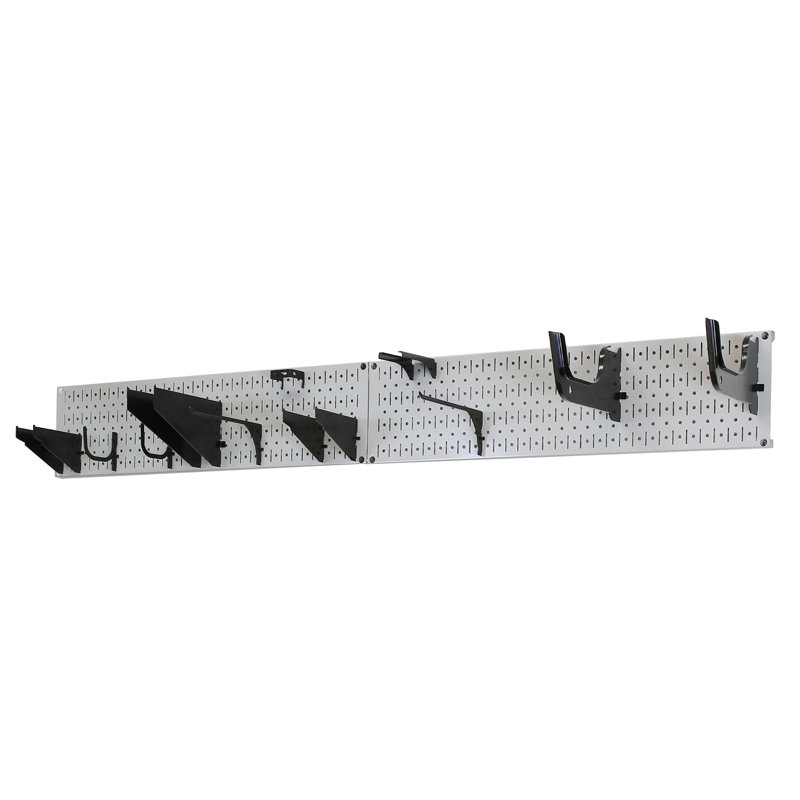 Panneau perforé H 8 po x l 64 po Mweru, Gris