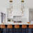 3 - Light Cluster Teardrop Kitchen Island Pendant Lights (Bulbs Included)-1053717494