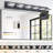 Modern Dimmable 6- Led Vanity , Bathroom Wall Fixture, Iron & Acrylic, 4.69In Height, 36W, 100 - 120V, Black For Bathroom, Look, Dimmable, Energy, 5.7In Deep,-16636485-16636480