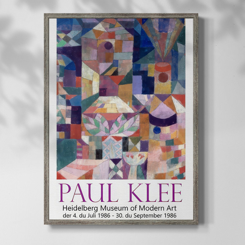 «Klee Posters I», reproduction encadrée - bois massif, H 11 po x l 9 po