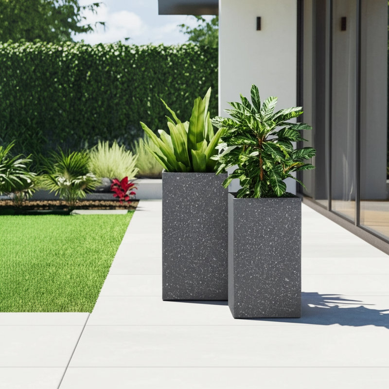 Balta Handmade Pot Planter - Set of 2, Gray