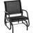 Porch Glider, Metal Frame Swing Glider Chair With Breathable Mesh Fabric, Curved Armrests And Steel Frame For Garden, Poolside, Backyard, Balcony-139632664
