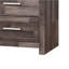 Table de chevet brun foncé - structure en bois, 2 tiroirs spacieux, attrait rustique moderne, essentiel pour chambre à coucher, 24 po x 25 po 16 po, bois synthétique, pin massif avec charme de finition cerise, accent, profondeur de 16 po de largeur,