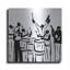  «Grayscale Band 2» par Joachim McMillan, art mural en métal, 24 po x 24 po-1394014401