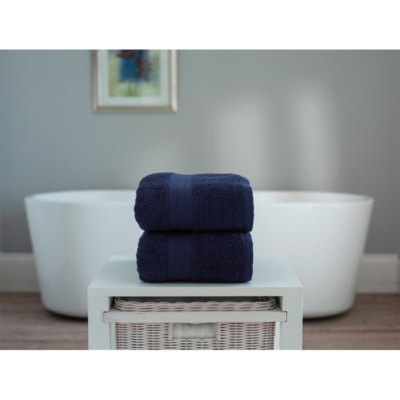 Midweight Bath Sheet, Navy
