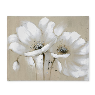 White Floral & Botanical Polyester Placemat - Home Decor