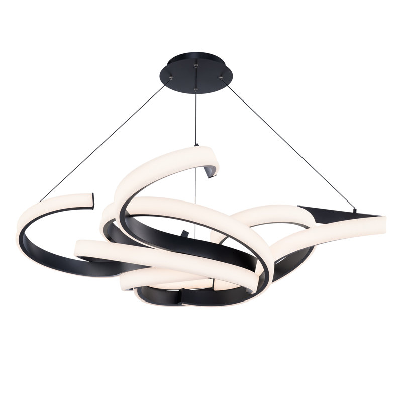 Luminaire suspendu tissé à DEL