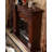 Walnut Solid + Manufactured Wood Freestanding Fireplace