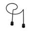 Porte-bougie décoratif avec base sculpturale tourbillon-89117372