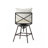 Versatile Outdoor Bar Stool with Cushions and Durable Metal Construction
