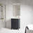 24'' Free-standing Single Bathroom Vanity with Carrara Marble Vanity Top-408175344
