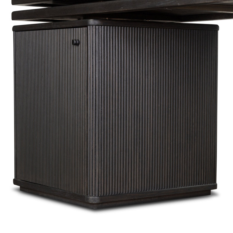 Weston Rotating Desk-Black Parawood