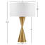 Lampe de table en métal doré