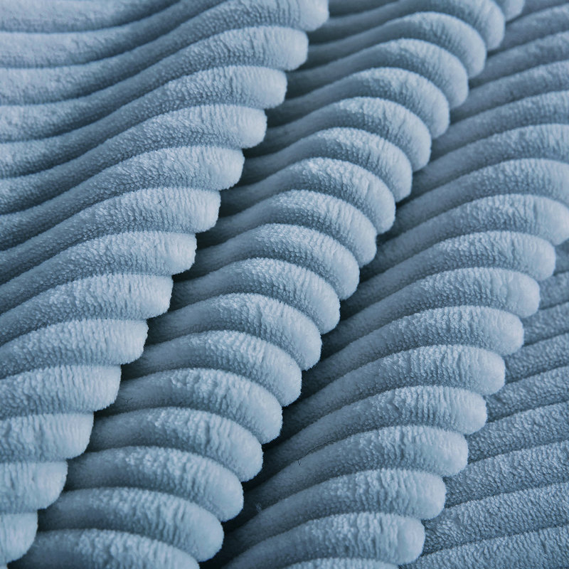 28 Ottoman Corduroy- Blue, Blue