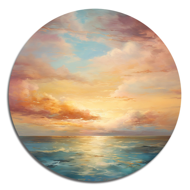 Osseo - paysages ronds, art en métal, H 16 po x l 16 po