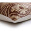Coussin en velours de soie rose terre cuite noué à la main - 20 x 20 ikat Ogee