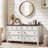 7 Drawers Dresser For Bedroom, Farmhouse 54" Wide Wood Dressers Chest Of Drawers, Vintage Design TV Stand, Rustic Storage Dresser Organizer With Metal Handle Closet For Living Room, Hallway-77847529