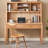 Burlywood Rectangular Solid Wood desks-107362574
