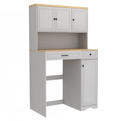 Storage Cabinet, Laundry Room Storage Organizer With 1 Laundry Basket, 1 Drawer And 2 Adjustable Shelves