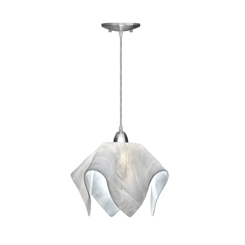 Luminaire suspendu Amergin, Grand, Nickel, Lotus