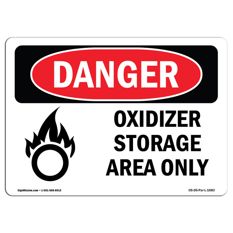 Panneau de danger OSHA, H 12 po x l 18 po x P 0,1 po