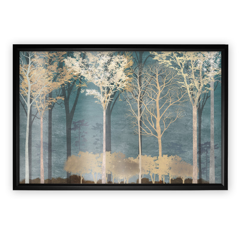 " Into the Woods " Acrylic Print, 24" H x 30" W x 1.5" D, Black Framed