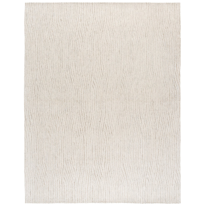 Hand Tufted Abstract Indoor Rug, Rectangle 8' x 10'