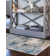 Keimar Abstract Machine Made Power Loom Area Rug in Light Blue