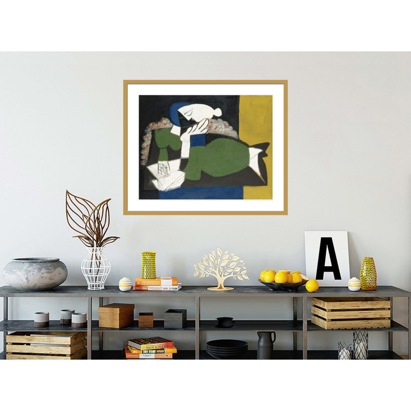 «La liseuse» par Pablo Picasso, impression giclée sur cadre, H 33,5 po x l 40,79 po