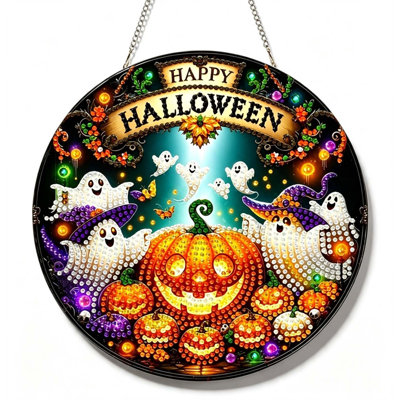 Décorations d'Halloween sur panneau acrylique