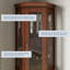 Vitrine de coin lumineuse 21,5 po-89015749