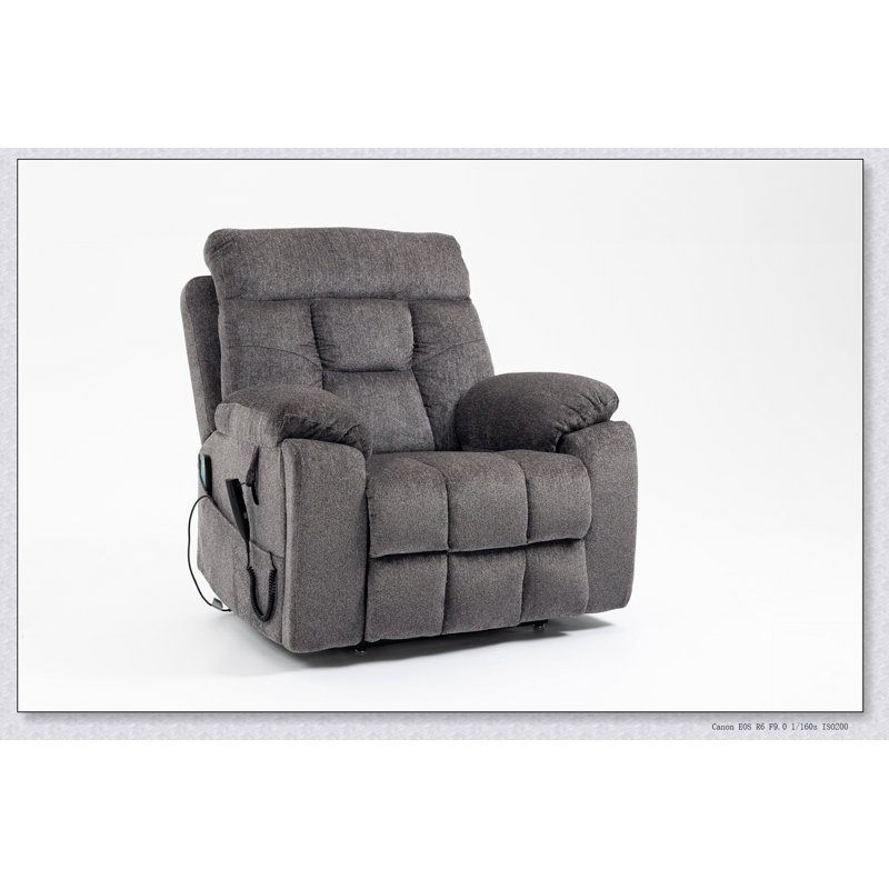 Fauteuil inclinable électrique inclinable électrique, Chenille brun foncé