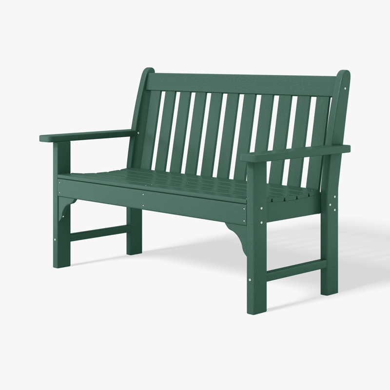 Banc de jardin en PEHD Laguna, Vert foncé