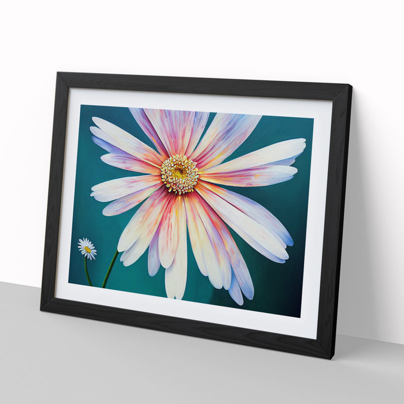Daisy Flower Dreams - Framed Print, Black, 34cm H x 46cm W x 2cm D