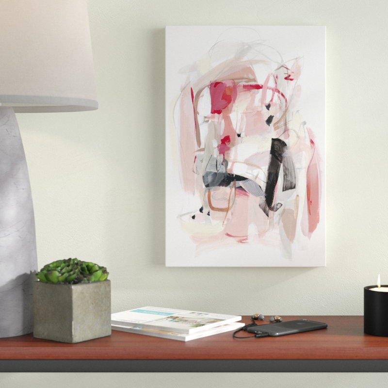 «Soft Speak II», peinture sur toile, H 18 po x l 12 po