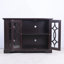 Buffet 48 po x 48 po x 15,55 po x 34,06 po avec 3 portes en verre trempé transparent avec tablette réglable-1653356843