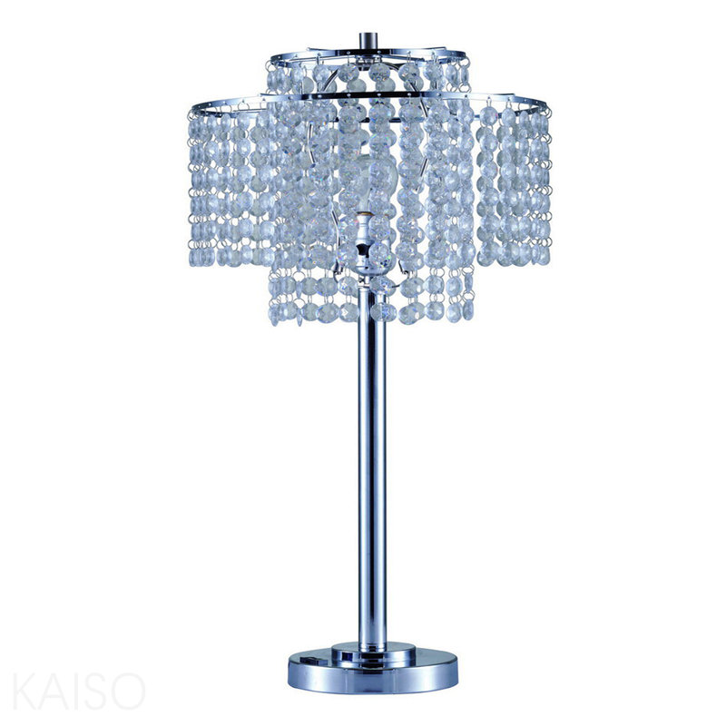 Lampe de table 26 po à 2 niveaux «Holly Glam» avec charge et port USB, 26 po