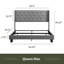 Nestl Wingback Diamond Upholstered Platform Bed-101072306-101072304