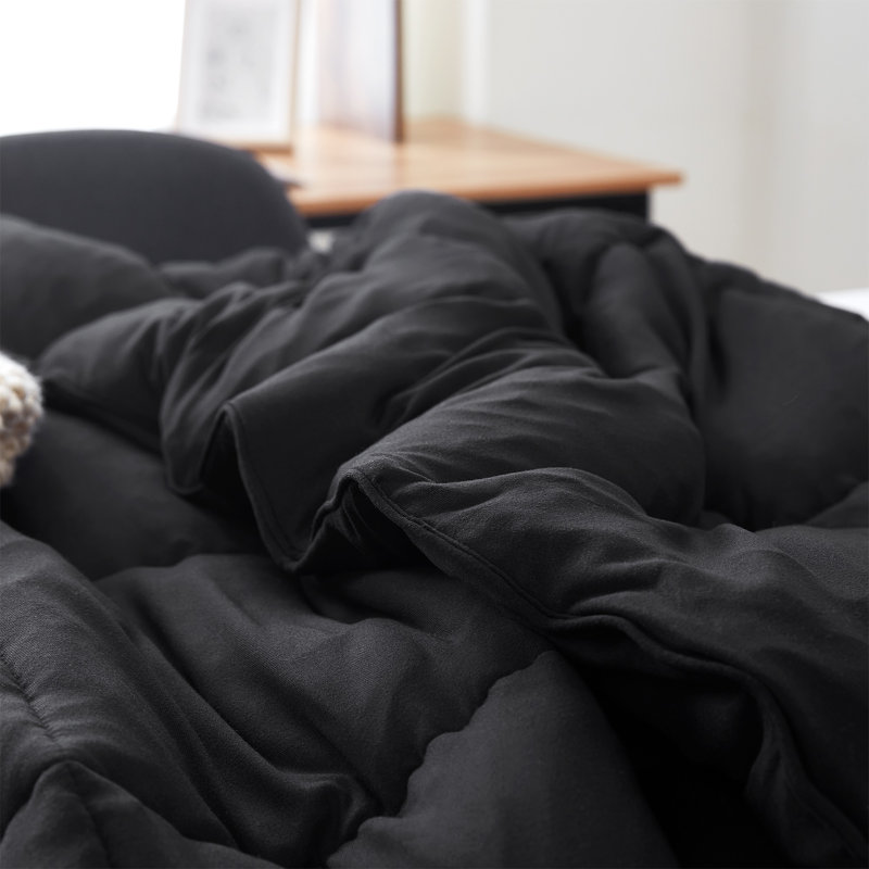 Better Than Butter Coma Inducer Black Oversized Comforter Set, Twin Extra Long