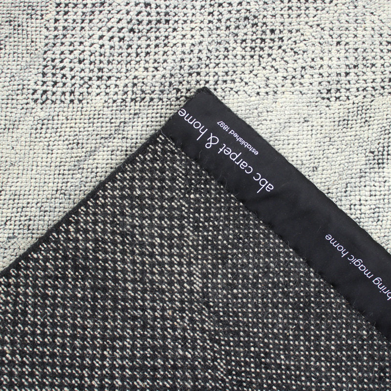 Gray Contemporary Wool Rug - 8'1" x 9'8"