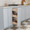 CASAINC Ready-to-Assemble W9"x D24"x H34.5" Kitchen Base Spicy Rack Cabinet