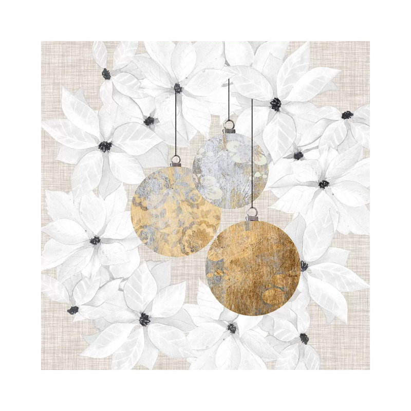«Soph sophistiqué Noël III» par Grace Popp - impression, Pas de tapis, H 37 po x l 37 po x P 1,5 po, Toile tendue