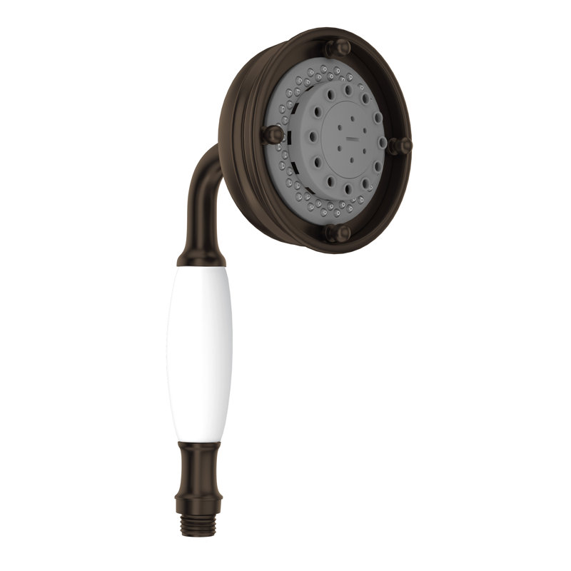 Rohl 4" 3-Function Handshower, Tuscan Brass