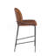 Galen Indoor Metal Upholstered Barstool, Antique Bronze Finish Frame Set Of 2